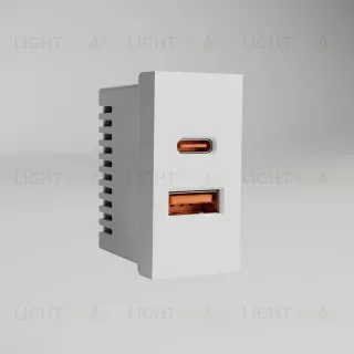 Модульная розетка USB тип A+C Werkel W1272701 4630644890062 a072528