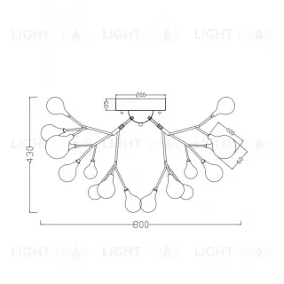Потолочная люстра Freya Yolanda FR5068CL-27B