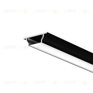 Алюминиевый профиль Maytoni Led Strip накладной с вертикальным изгибом (Черный, 2 м) ALM-1103-B-2M 631018