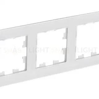 Рамка 3-ая Systeme Electric AtlasDesign Nature Натуральное стекло Белый ATN360103