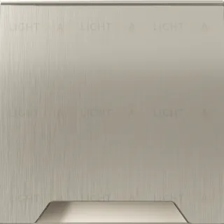 Накладка для розетки с заземлением защитными шторками и крышкой S70 Metal (никель) Voltum VLSM000811